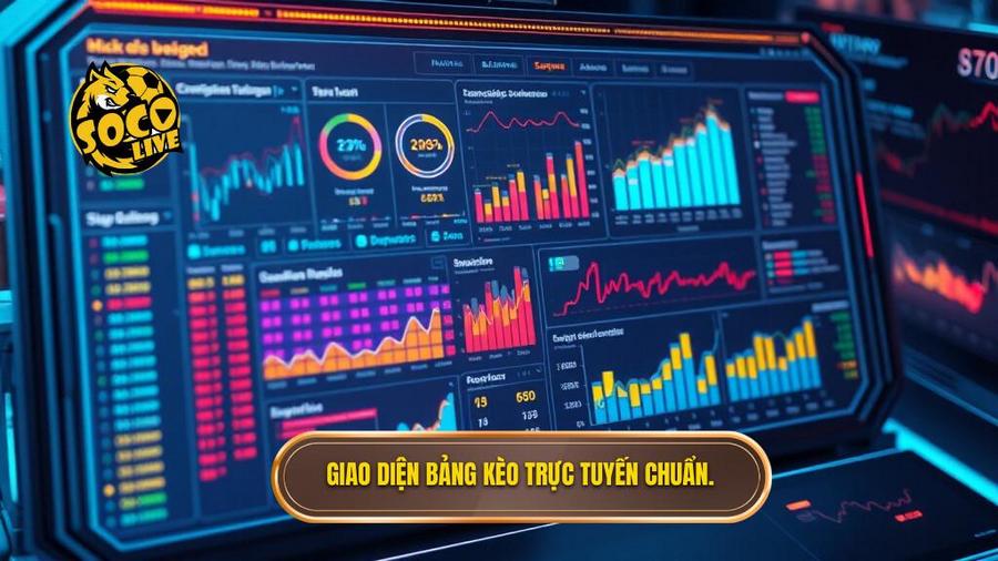 Kinh nghiệm đọc bảng kèo bóng đá chuẩn xác từ chuyên gia SOCOLIVE 1 Giao diện bảng kèo trực tuyến chuẩn.